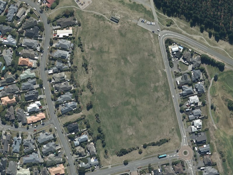 aerial view of Broadhaven Reserve and the ground around it