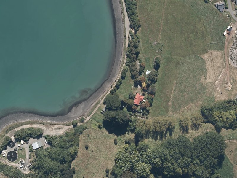 aerial view of Beach Road Park and the ground around it