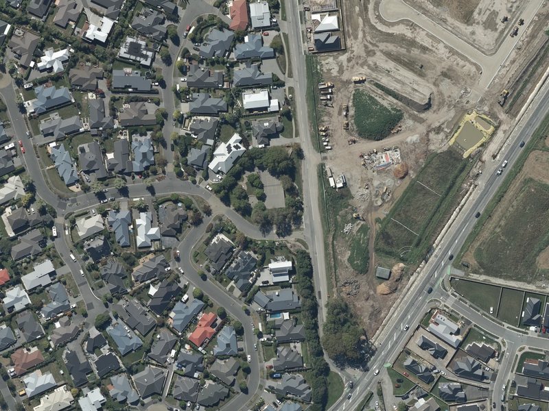 aerial view of Six Silvers Reserve and the ground around it