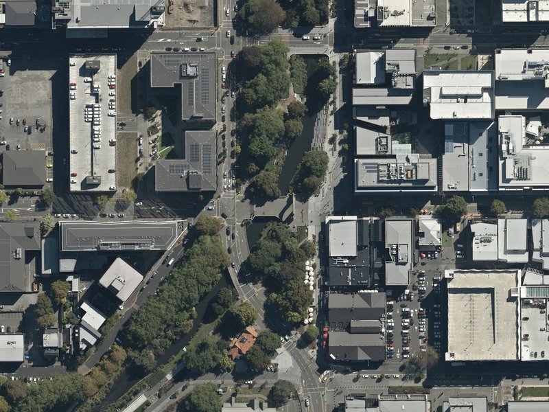 aerial view of Bridge Of Remembrance and the ground around it