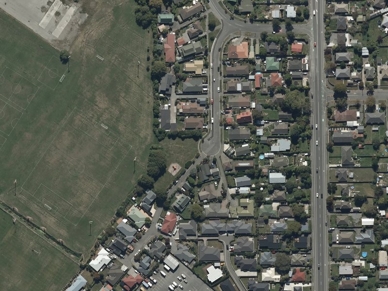 aerial view of Fernbrook Playground and the ground around it