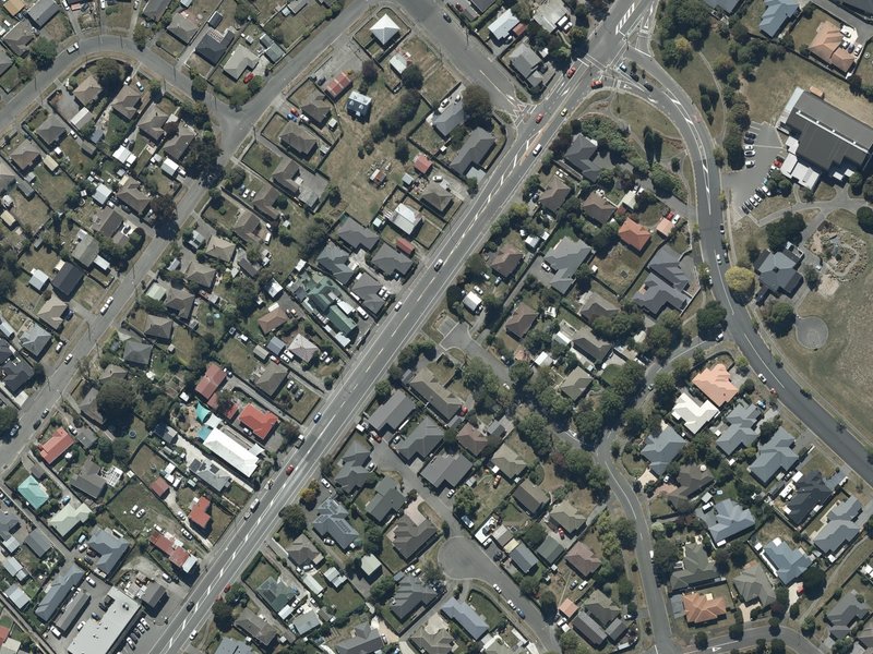 aerial view of Caudron Reserve and the ground around it