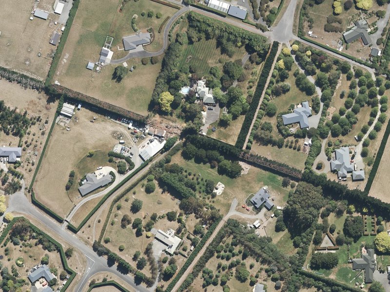 aerial view of Pinewood Cl Accessway and the ground around it
