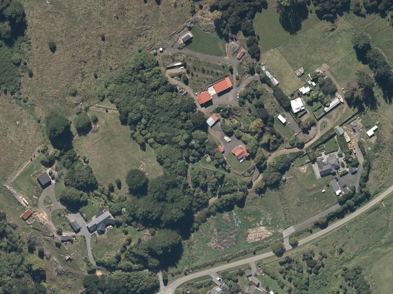 aerial view of Robinsons Bay Reserve and the ground around it
