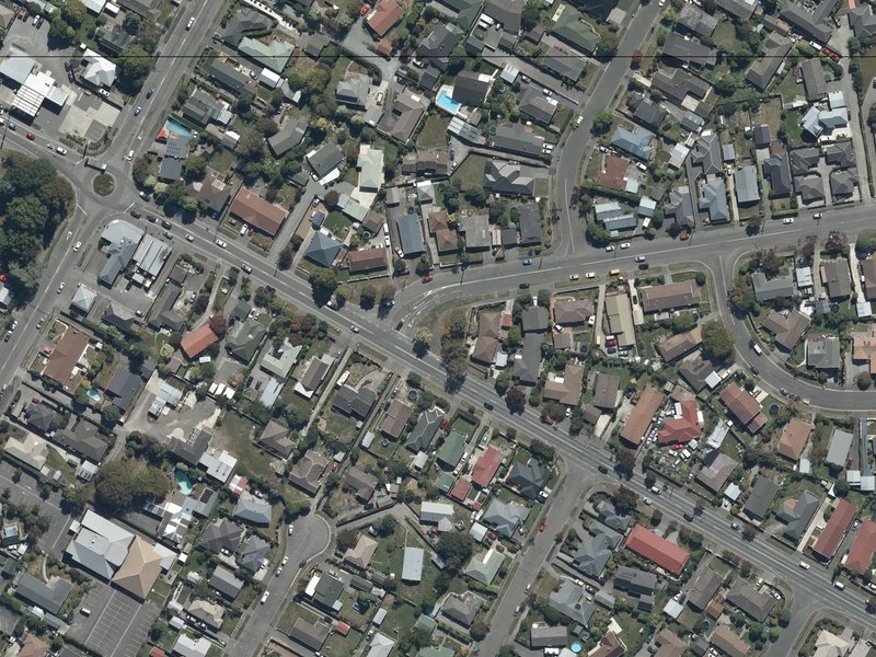 aerial view of Veitch Reserve and the ground around it