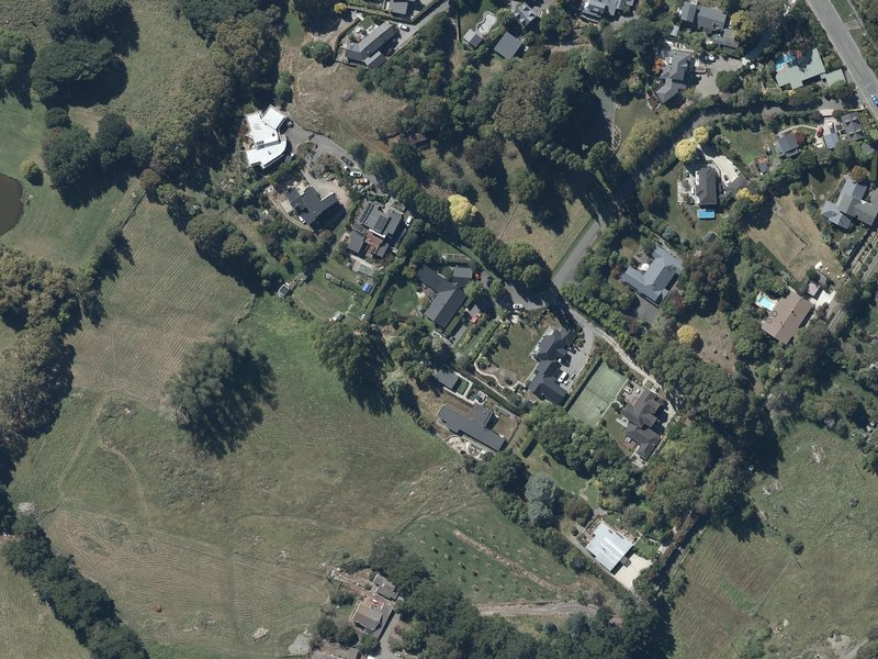 aerial view of Stowe Drainage Reserve and the ground around it