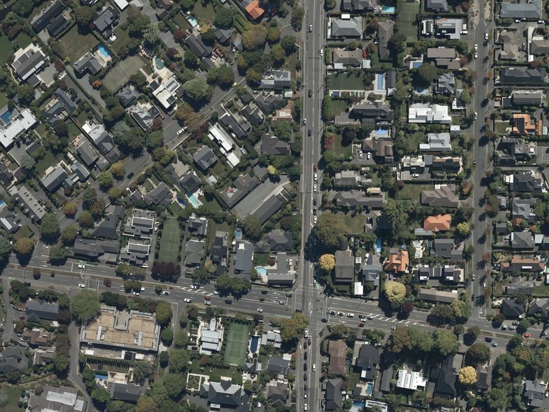 aerial view of Idris Reserve and the ground around it