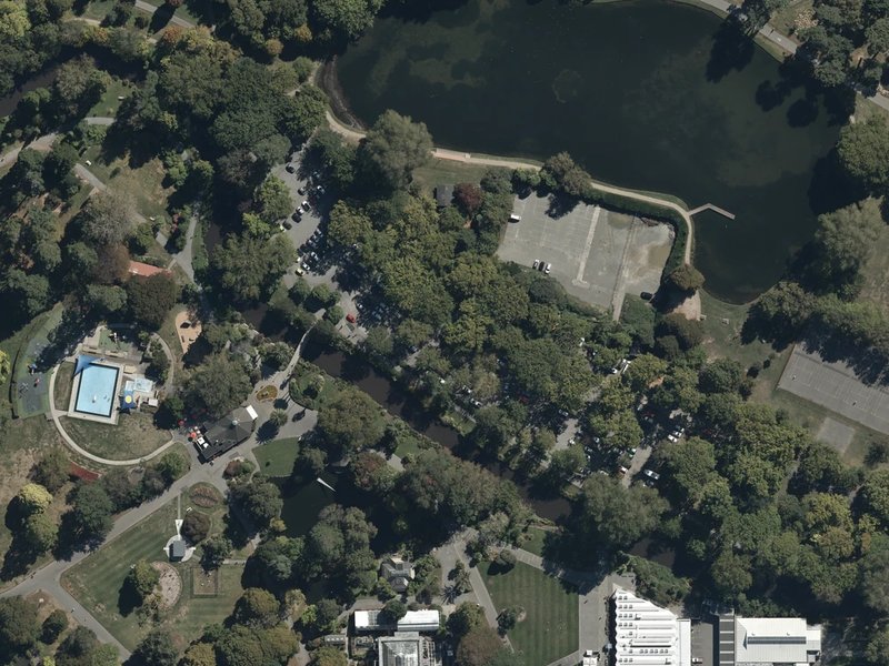 aerial view of Hagley Park North and the ground around it