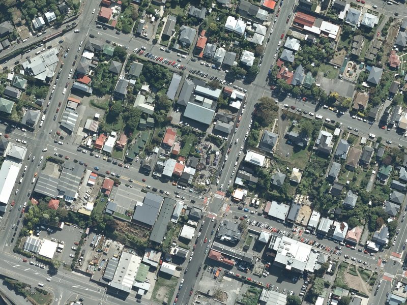 aerial view of Albion Square and the ground around it