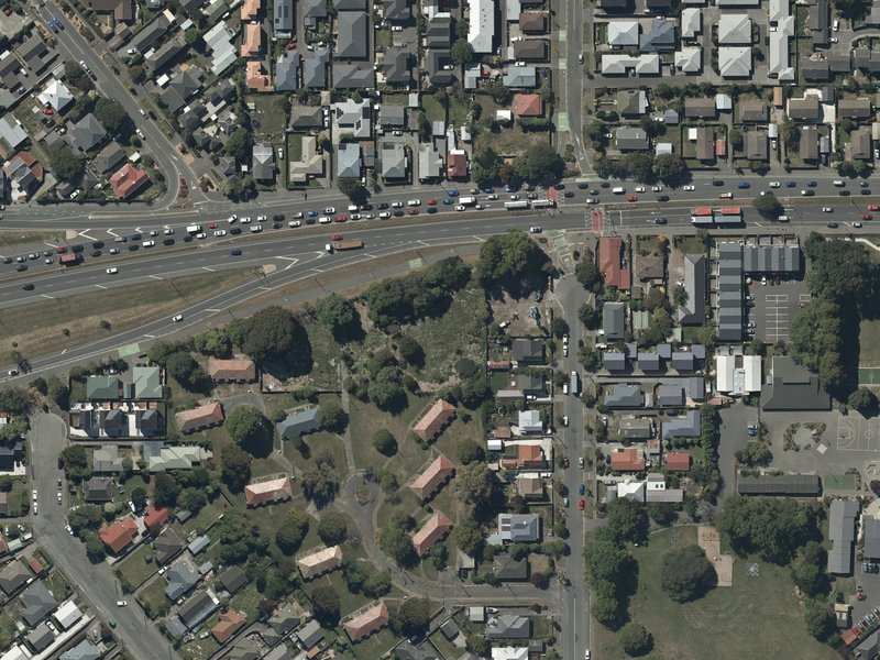 aerial view of Jerrold Reserve and the ground around it