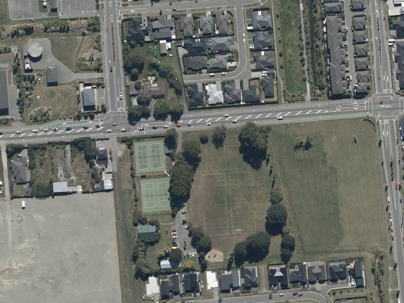 aerial view of Marshland Domain and the ground around it