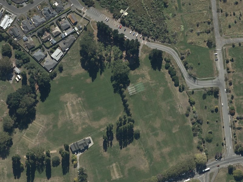 aerial view of Burwood Park and the ground around it