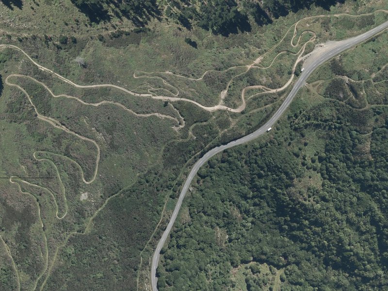 aerial view of Marleys Hill and the ground around it