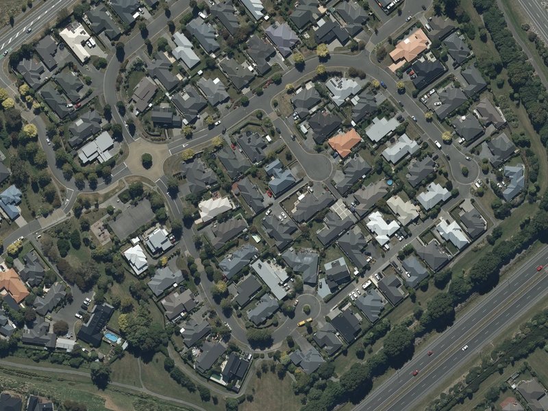 aerial view of Broken Run Reserve and the ground around it
