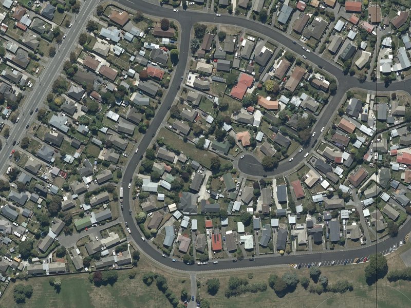 aerial view of Oakley Reserve and the ground around it