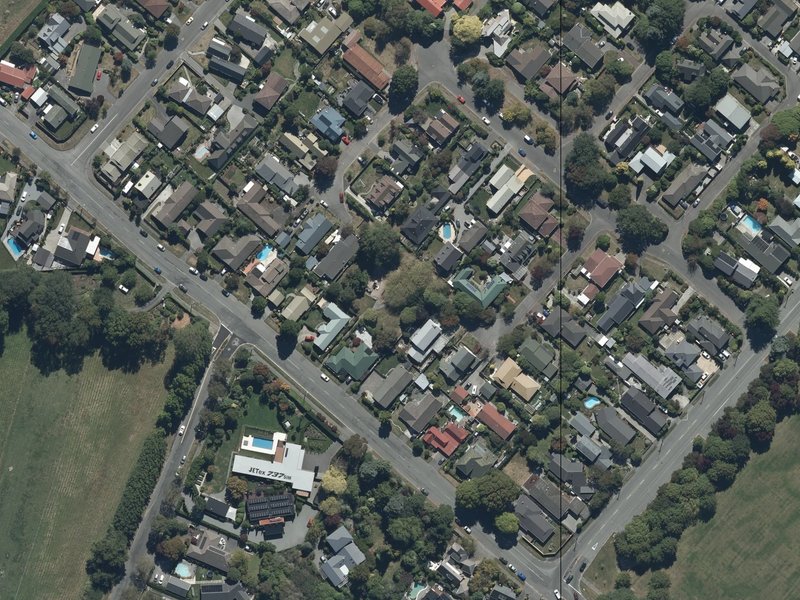 aerial view of Coringa Reserve and the ground around it