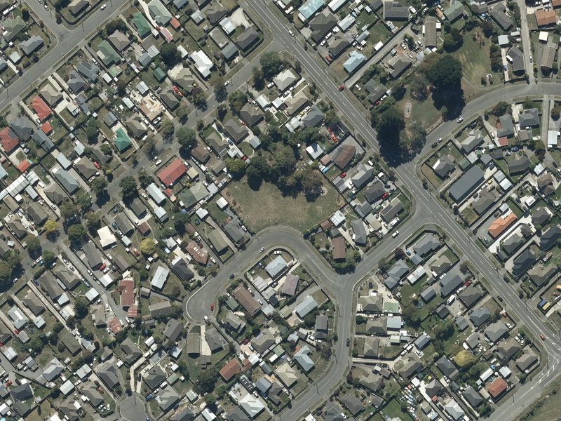 aerial view of Rosanna Reserve and the ground around it