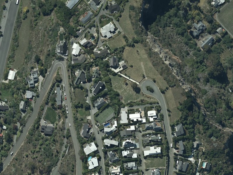aerial view of Balmoral Hill Reserve and the ground around it