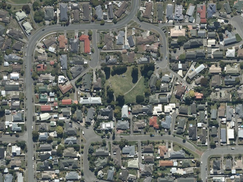 aerial view of Arden Reserve and the ground around it