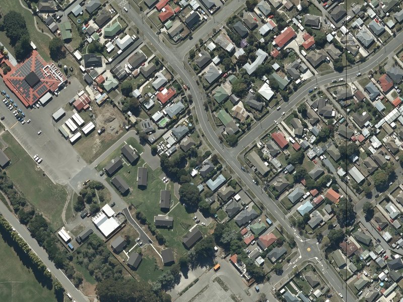 aerial view of Shortland Reserve and the ground around it