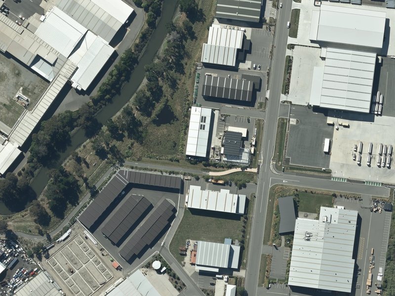 aerial view of Kennaway Drainage Reserve and the ground around it