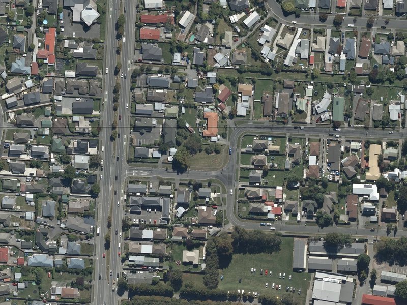 aerial view of Momorangi Reserve and the ground around it
