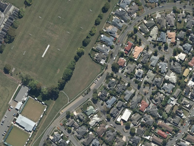aerial view of Tulett Park and the ground around it