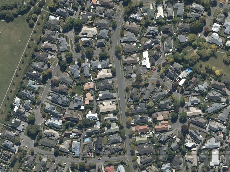 aerial view of Kedleston Reserve and the ground around it