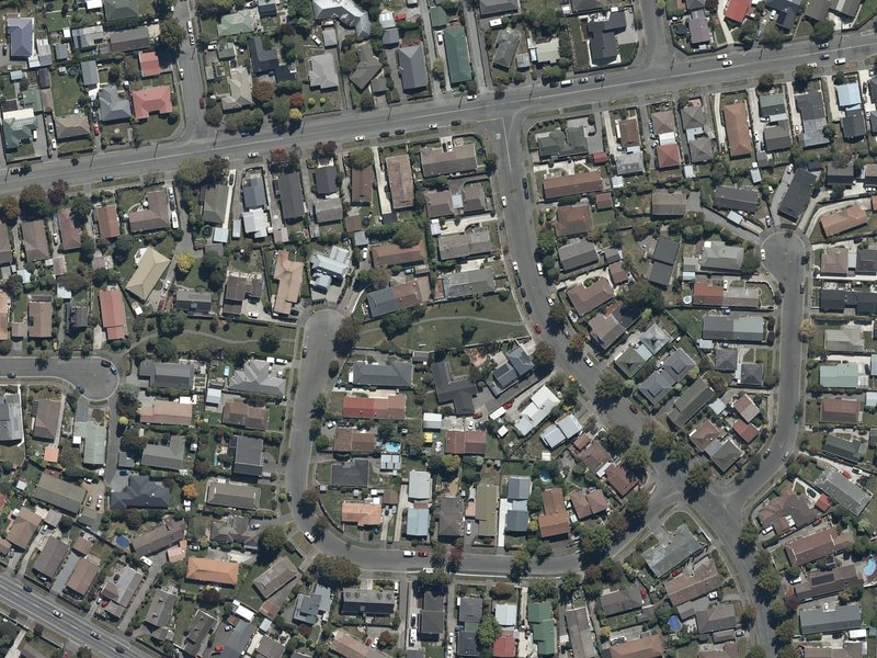 aerial view of Sisson Park and the ground around it