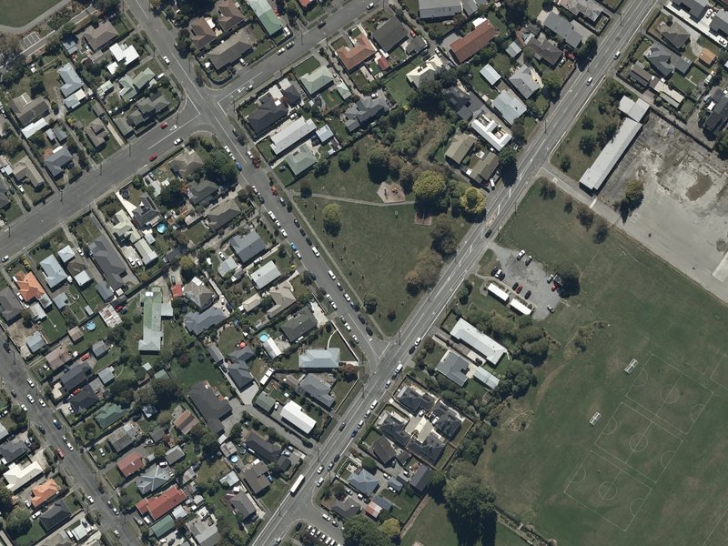aerial view of Mahars Playground and the ground around it