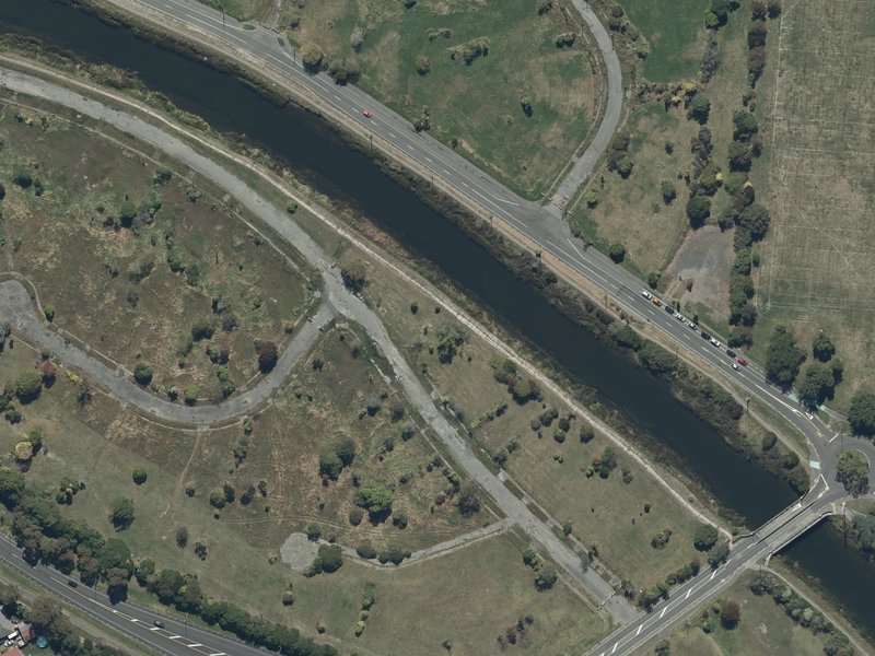 aerial view of Hulverstone Reserve and the ground around it