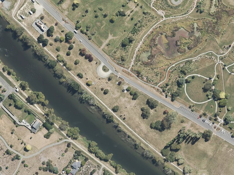 aerial view of Corcoran Reserve and the ground around it