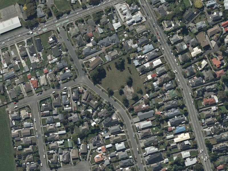 aerial view of Rydal Reserve and the ground around it