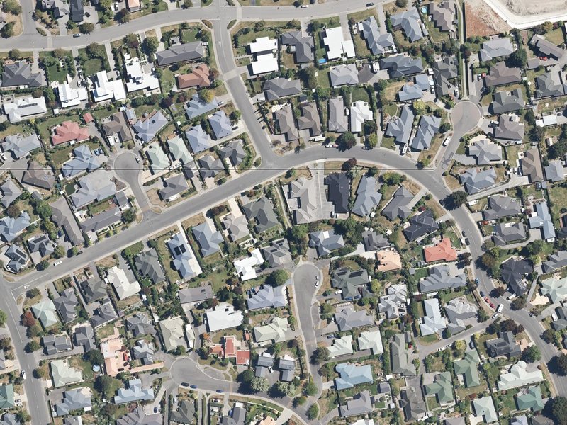 aerial view of Goodwood Close Accessway and the ground around it