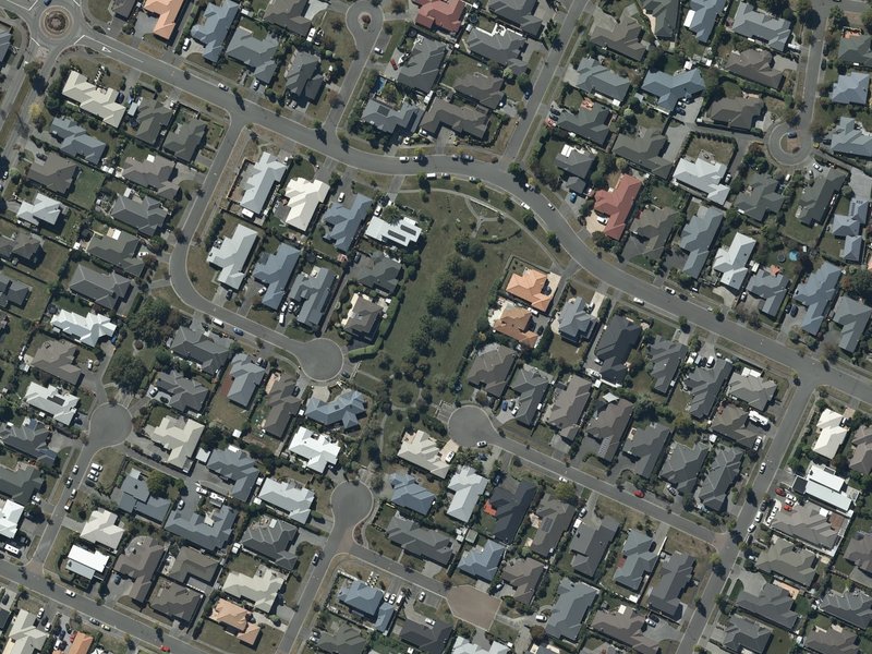 aerial view of Marcella Reserve and the ground around it