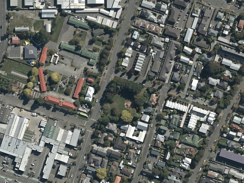 aerial view of Cross Reserve and the ground around it