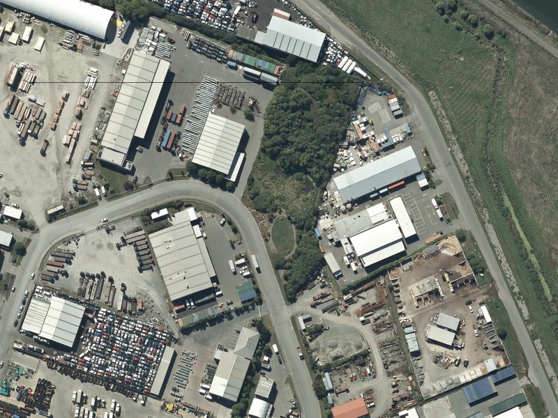 aerial view of Francella Reserve and the ground around it