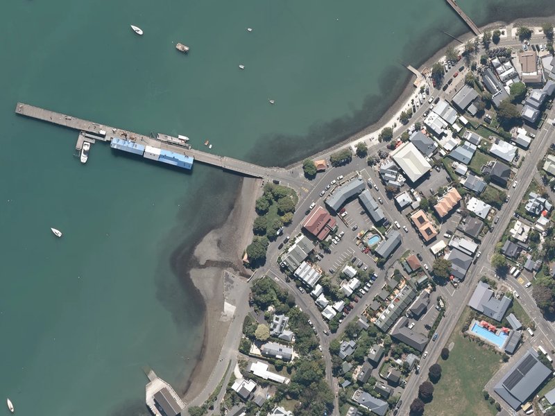 aerial view of Britomart Reserve and the ground around it