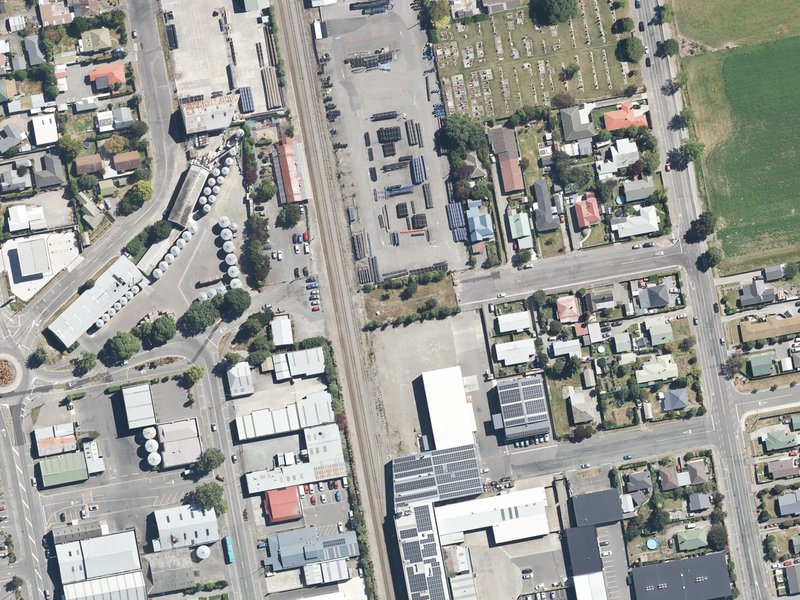 aerial view of Keir Street Accessway and the ground around it