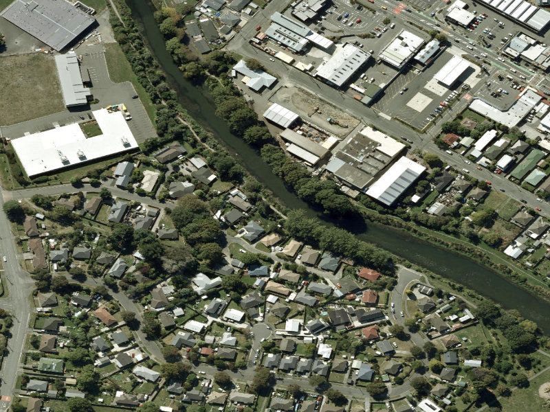 aerial view of Laura Kent Reserve and the ground around it