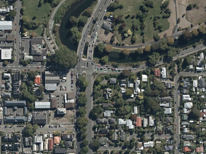 aerial view of William Brittan and the ground around it