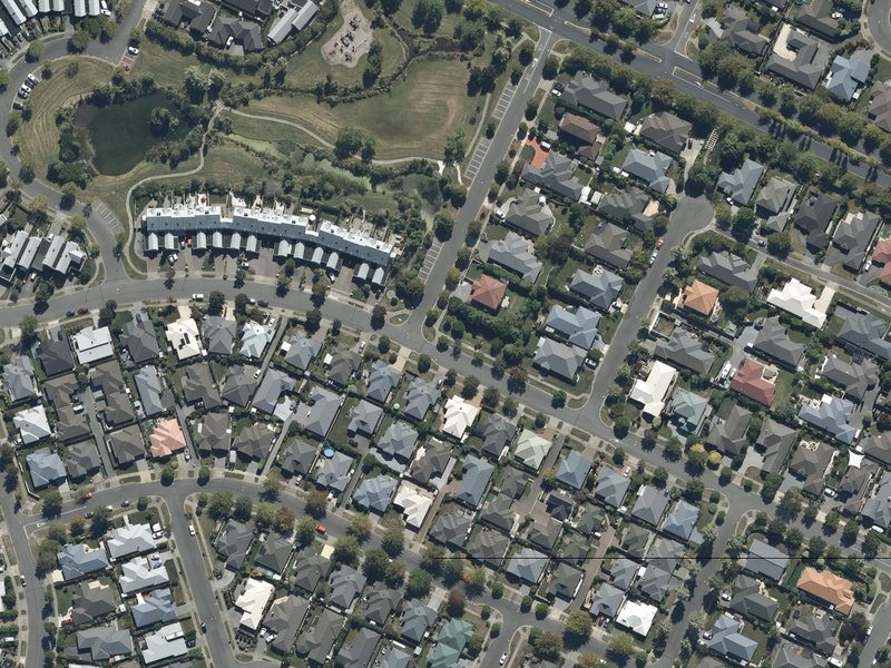 aerial view of Beechwood Reserve and the ground around it