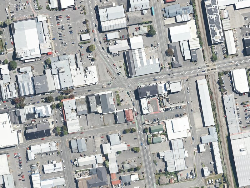 aerial view of Kippenberger War Memorial Reserve and the ground around it