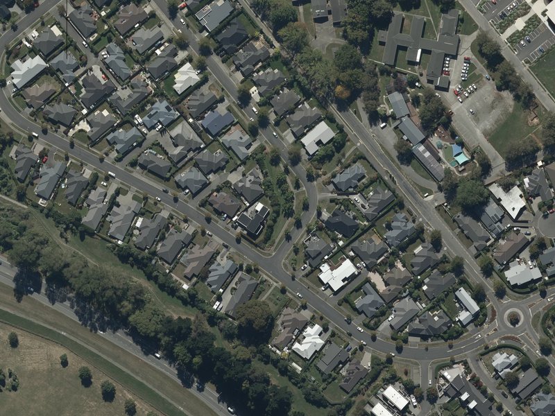 aerial view of Mokihi Reserve and the ground around it