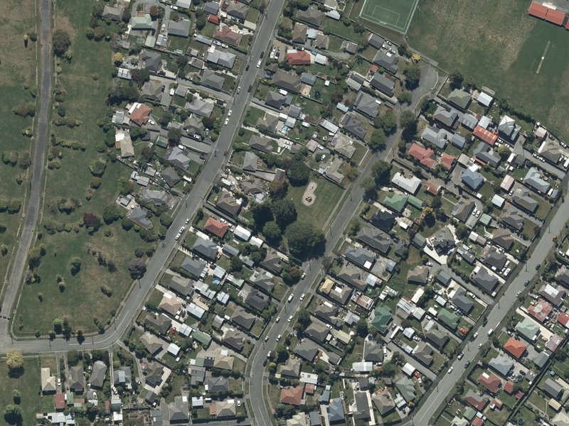 aerial view of Emlyn Playground and the ground around it
