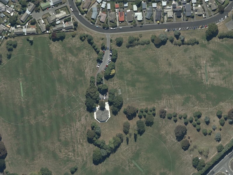 aerial view of Warren Park and the ground around it