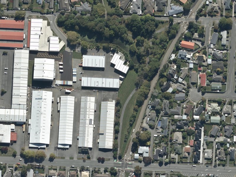 aerial view of Barnes Reserve and the ground around it