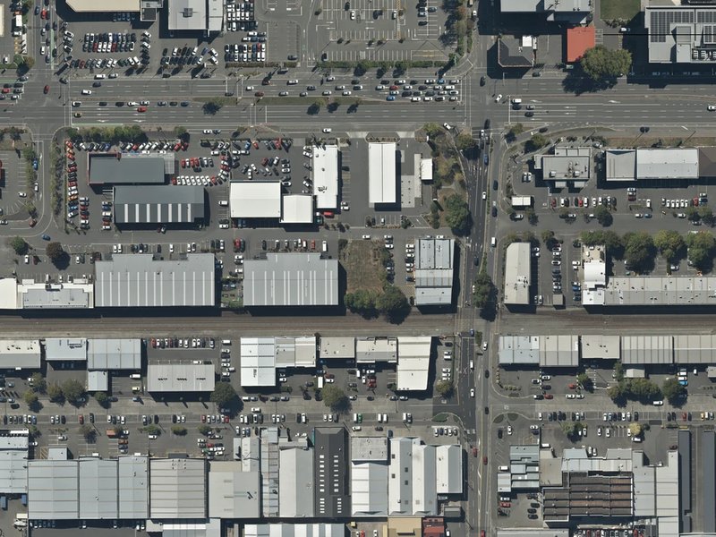 aerial view of Science Alive Reserve and the ground around it