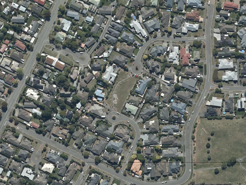 aerial view of Evergreen Reserve and the ground around it
