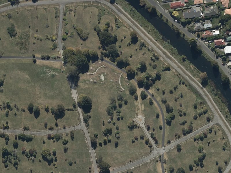 aerial view of Sullivan Park and the ground around it